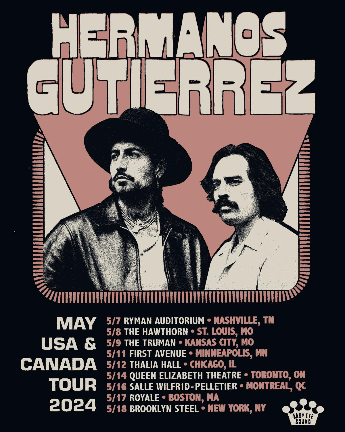 Hermanos Gutierrez live tour poster 2026